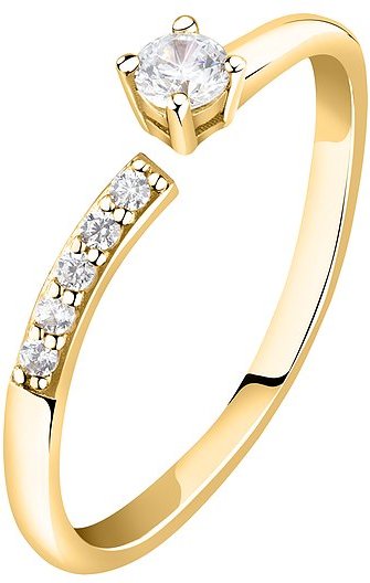 Live Diamond Damenring LDY015113012 375er Gelbgold, recycelt