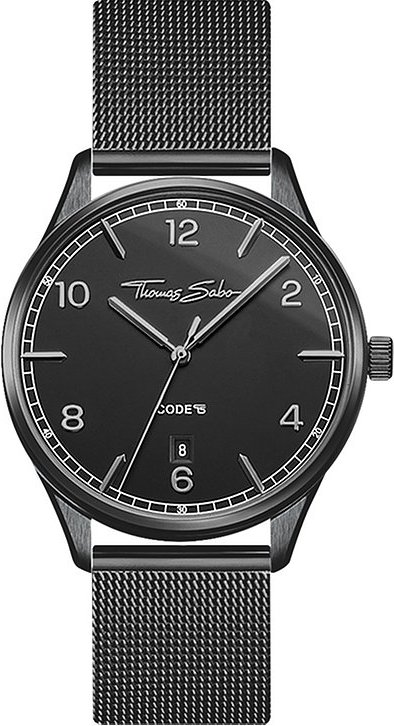 Thomas Sabo Herrenuhr Rebel at heart WA0362-202-203-36 mm Edelstahl