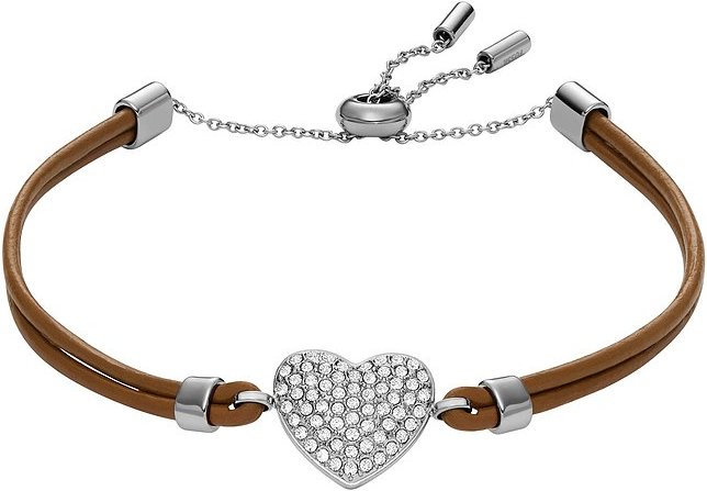 Fossil Armband SADIE JF04675040 Leder, Edelstahl