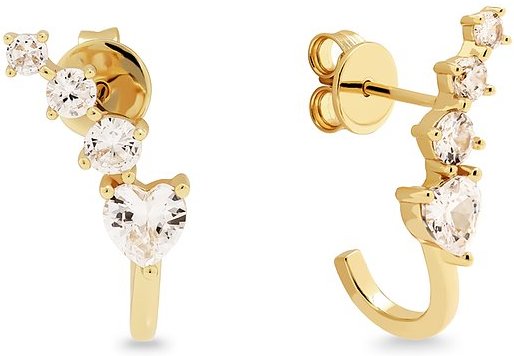 JETTE Ohrstecker METEOR 89137705 925er Silber, recycelt