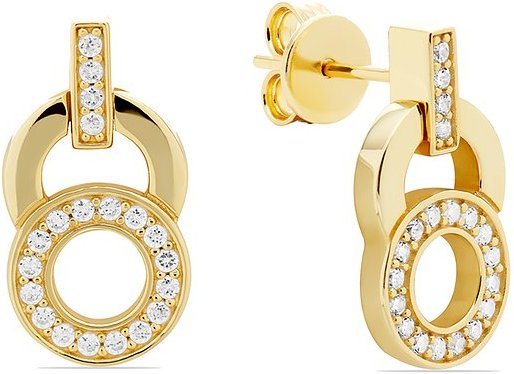 JETTE Ohrhänger SWING 89208041 925er Silber, recycelt