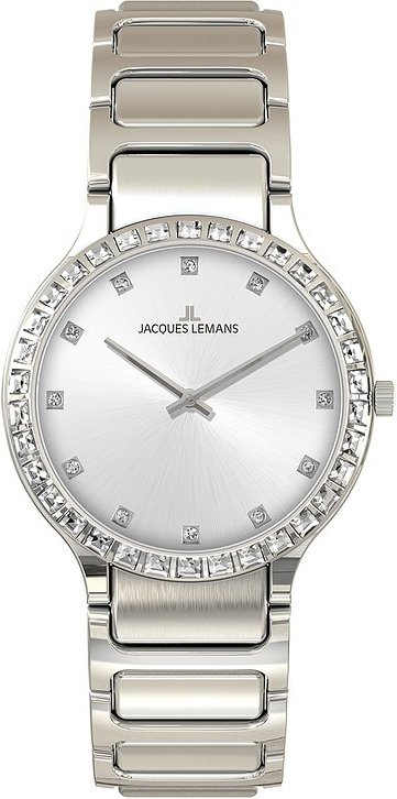 Jacques Lemans Damenuhr Milano 1-2208B Edelstahl