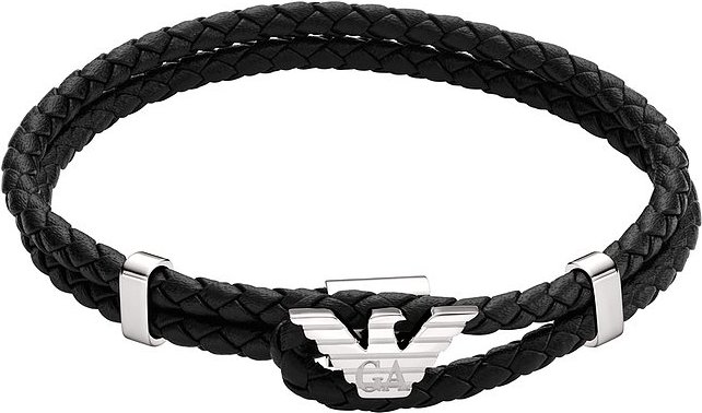 Emporio Armani Armband EGS3237040 Leder, Edelstahl