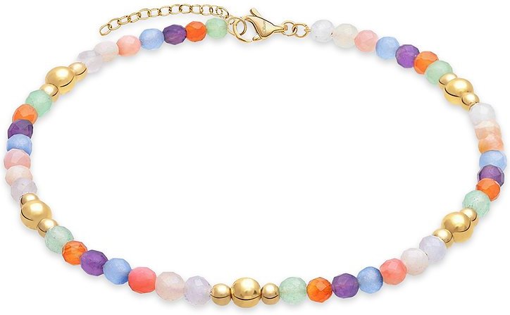 s.Oliver Fußkette SOJ-0175-A-27 Edelstahl, Farbstein