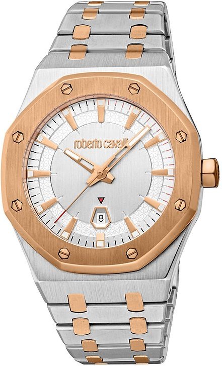 Roberto Cavalli Herrenuhr Uomo Ottagono RC5G102M0085 Edelstahl