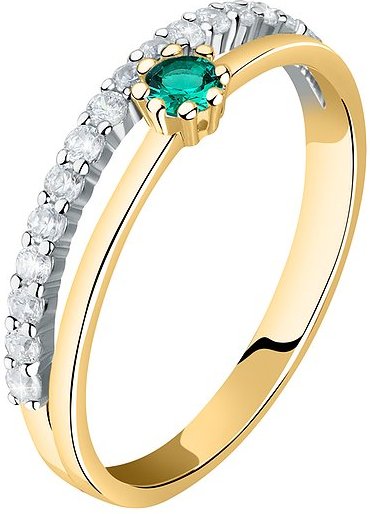 Live Diamond Damenring LDY040192016 375er Gelbgold, recycelt