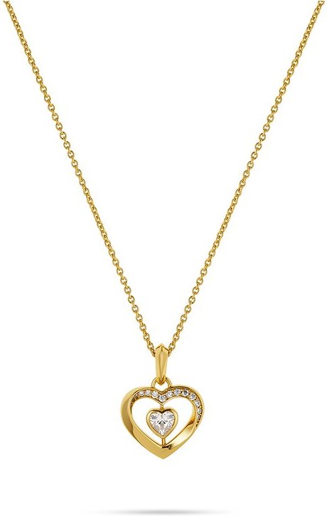 JETTE Kette TWISTED HEART 89193475 925er Silber, recycelt