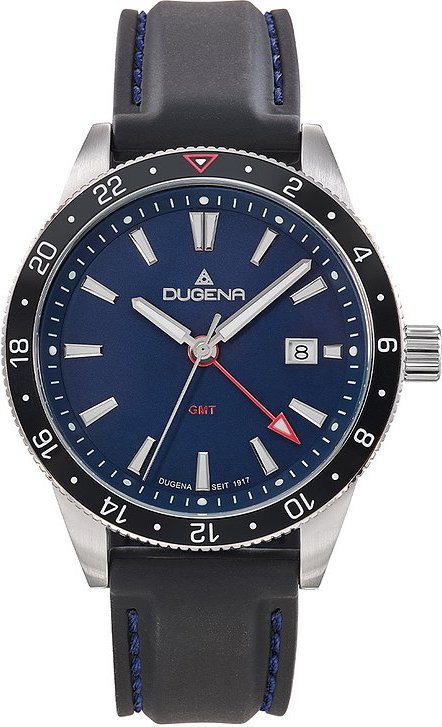 Dugena Herrenuhr GMT 4461133 Edelstahl