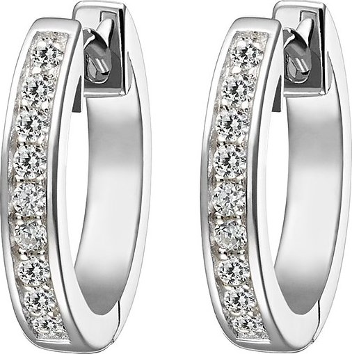 JETTE Creolen ENDLESS 87485251 925er Silber rhodiniert