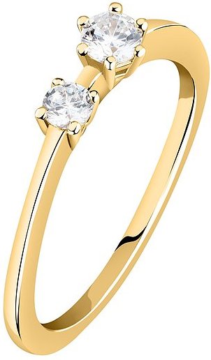 Live Diamond Damenring LDY025121018 375er Gelbgold, recycelt