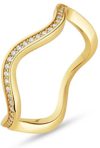 JETTE Damenring WAVES 89193546 925er Silber, recycelt