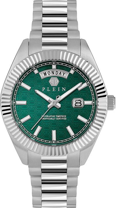 Philipp Plein Herrenuhr DATE SUPERLATIVE GENT PWPNA0124 Edelstahl