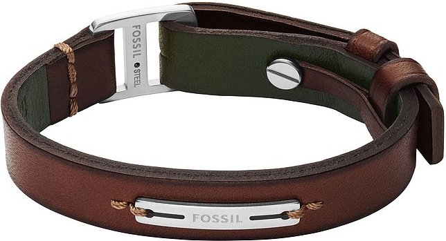 Fossil Armband MACHINE JF04963040 Leder, Edelstahl