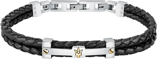 Maserati Armband JM422AVE11 Edelstahl, Leder, recycelt