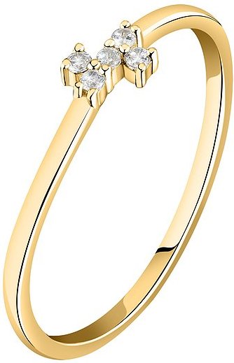 Live Diamond Damenring LDY005108014 375er Gelbgold, recycelt