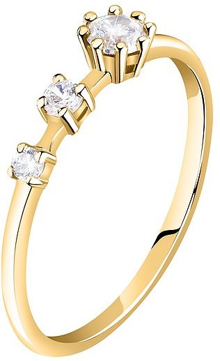 Live Diamond Damenring LDY023118016 375er Gelbgold, recycelt