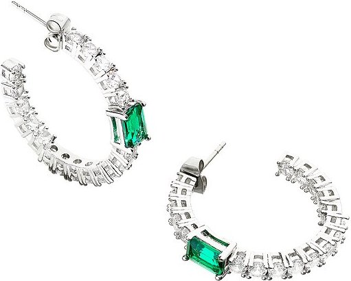 Chiara Ferragni Creolen Emerald J19AWJ14 Messing