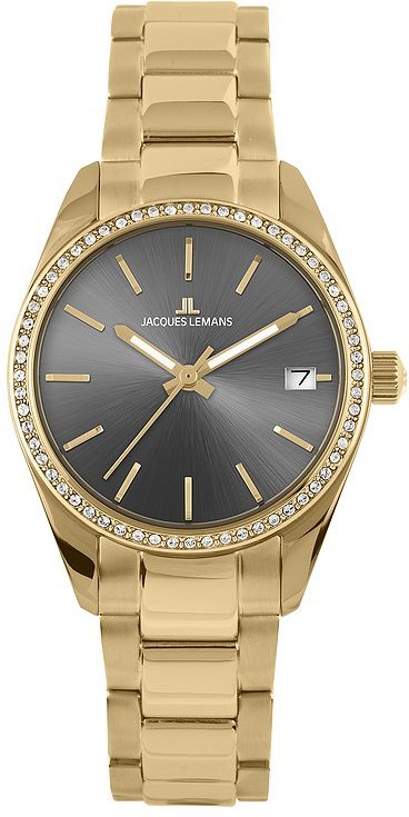 Jacques Lemans Damenuhr Derby 1-2085.1I Edelstahl