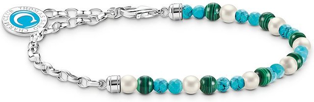 Thomas Sabo Armband Carrier A2130-158-7-L15V 925er Silber, Emaille