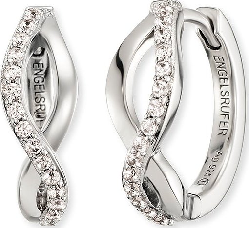 Engelsrufer Creolen ERE-PARADISE-ZI-CR 925er Silber rhodiniert