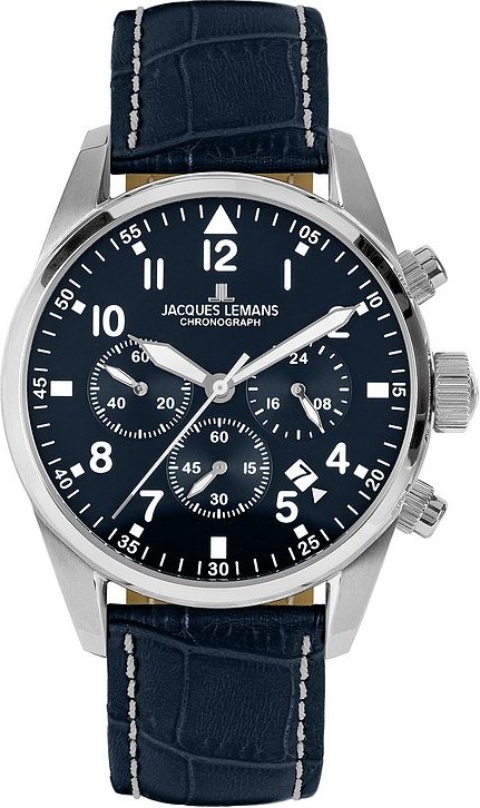 Jacques Lemans Chronograph Barcelona 42-2B Edelstahl