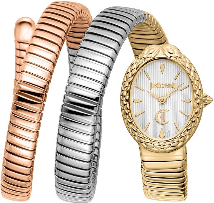 Just Cavalli Damenuhr Signature Snake JC1L391M0065 Edelstahl