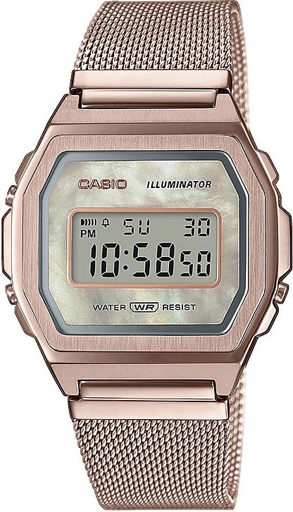 Casio Unisexuhr A1000MCG-9EF Edelstahl