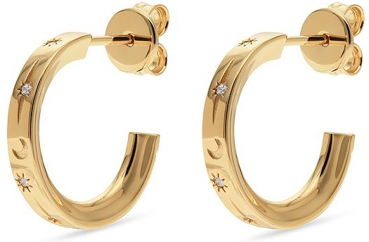 JETTE Creolen STARDUST 89193501 925er Silber, recycelt