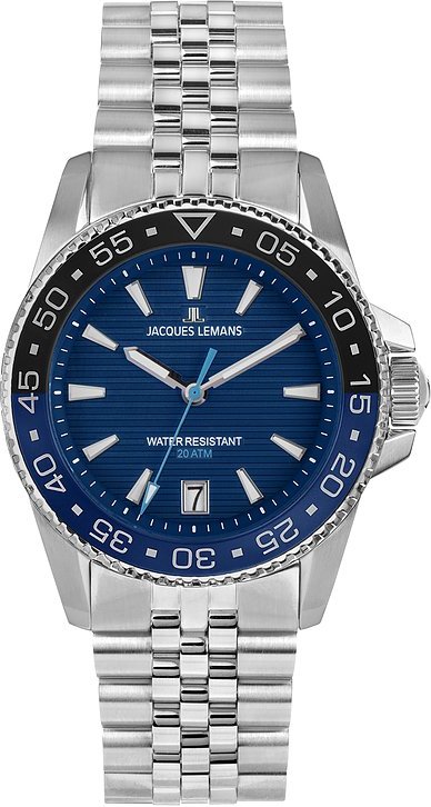 Jacques Lemans Herrenuhr Liverpool Diver 1-2205I Edelstahl