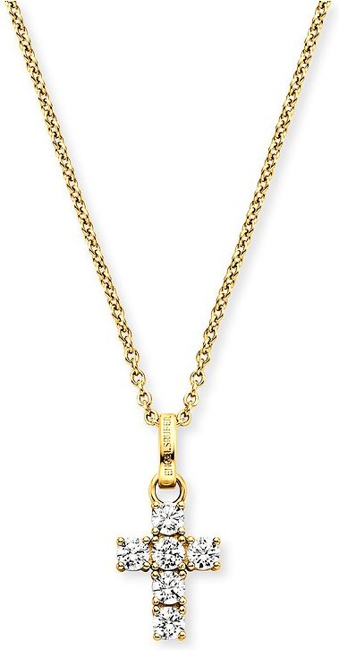 Engelsrufer Kette ERN-CROSSHOPE-ZI-G 925er Silber, Farbstein