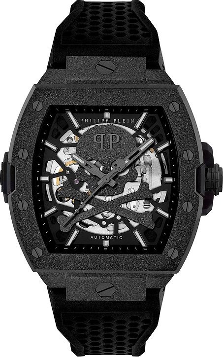 Philipp Plein Herrenuhr The Skeleton Frosted PWJFA1125 Edelstahl