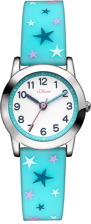 s.Oliver Kinderuhr mit coolem Sternprint SO-4508-PQ Metall