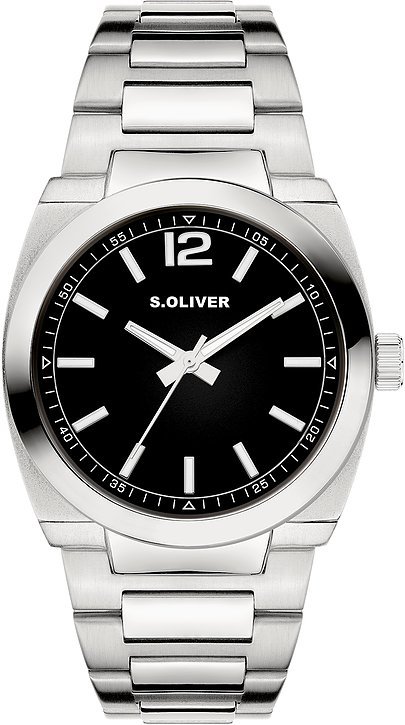 s.Oliver Herrenuhr Modern & Zeitlos SO-4459-MQ Metall