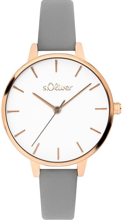 s.Oliver Damenuhr klassisch und zeitlos SO-3659-LQ Metall