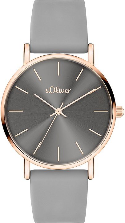 s.Oliver Damenuhr Zeitlos und modern SO-4186-PQ Metall