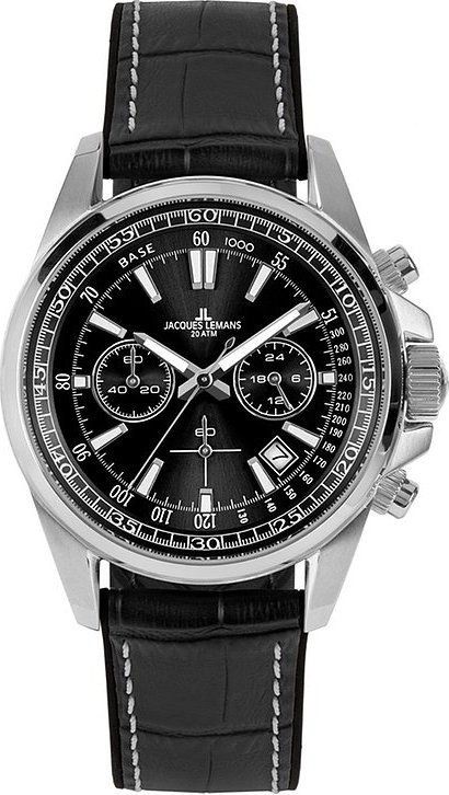 Jacques Lemans Chronograph Sport 1-2117A Edelstahl