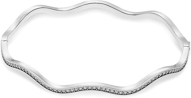 JETTE Armreif WAVES 89193550 925er Silber, recycelt