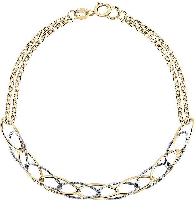 Thumbnail - Valeria Armband 89115795 585er Gelbgold, 585er Weißgold