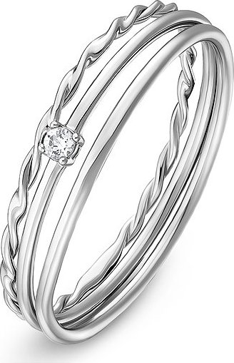 Valeria Damenring 87783529 925er Silber rhodiniert