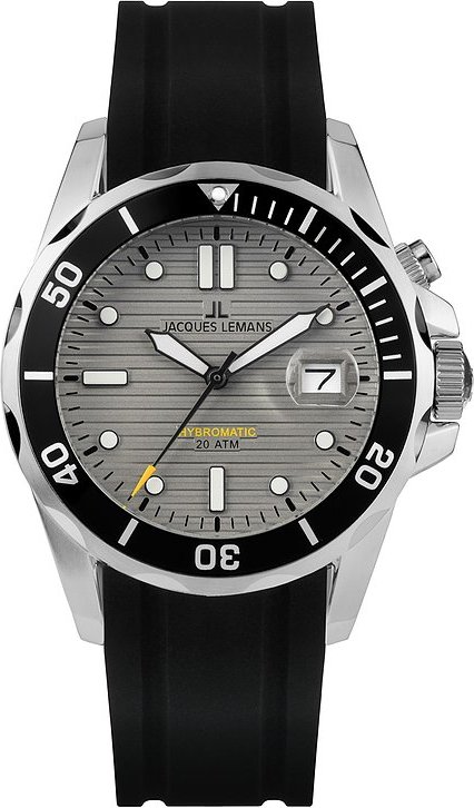 Jacques Lemans Herrenuhr Hybromatic 1-2170B Edelstahl