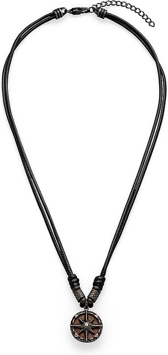 s.Oliver Kette SOJ-0073-N-55 Edelstahl, Leder