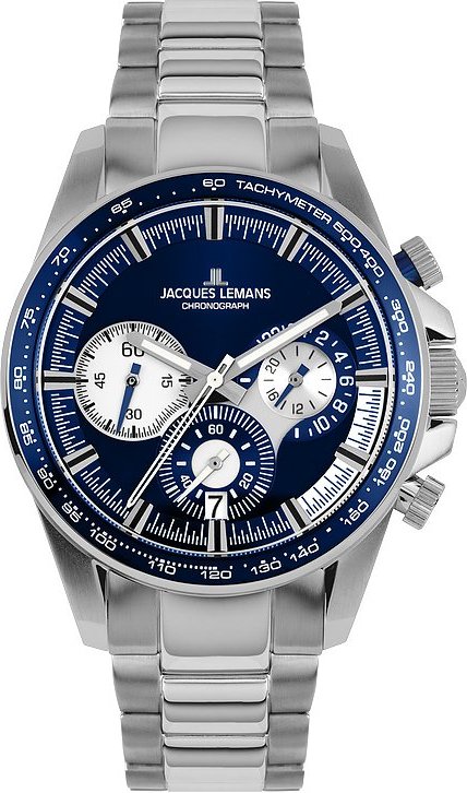 Jacques Lemans Chronograph 1-2127F Edelstahl
