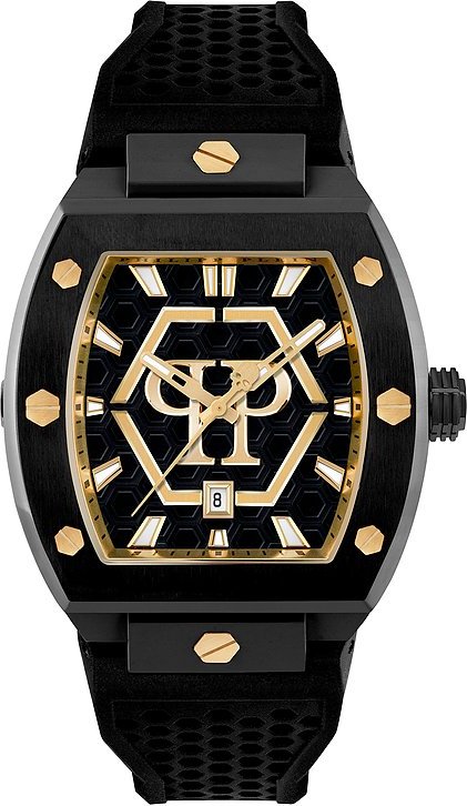 Philipp Plein Herrenuhr THE HEXAGON PHANTOM PWPUA0224 Edelstahl