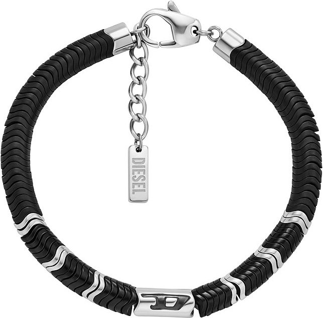 Diesel Armband D LOGO DX1574931 Farbstein, Edelstahl