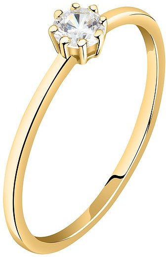 Live Diamond Damenring LDY020115018 375er Gelbgold, recycelt