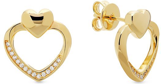 JETTE Ohrhänger HEARTS 89208118 925er Silber, recycelt