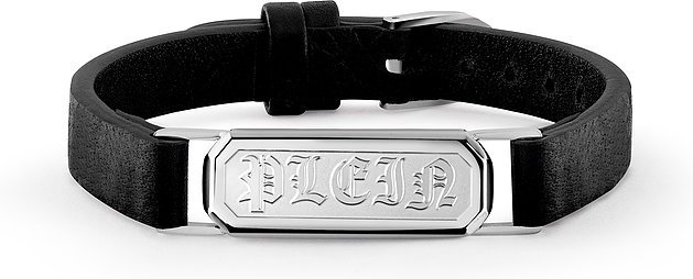 Philipp Plein Armband PJTEA02BU Edelstahl, recycelt, Leder