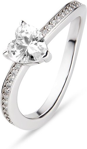 JETTE Damenring LOVE DIAMOND 89193530 925er Silber, recycelt