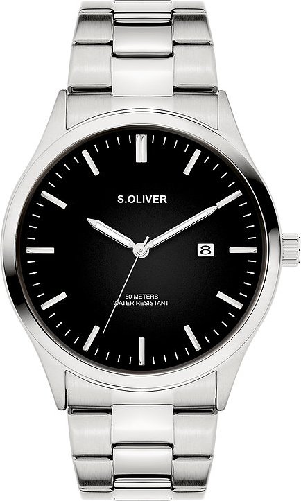 s.Oliver Herrenuhr Modern & Zeitlos SO-4434-MQ Metall