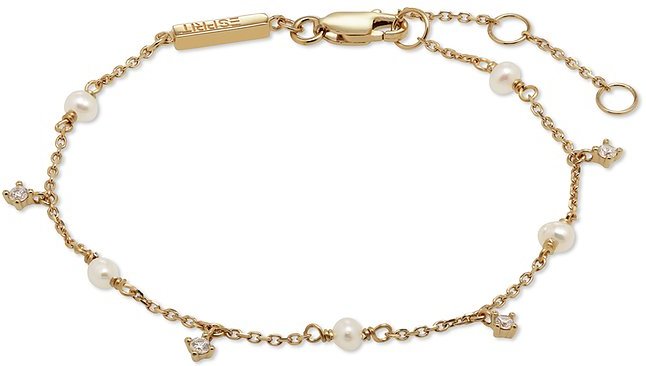 ESPRIT Armband GLOSSY PEARLS 89041724 925er Silber, Perle, Perle